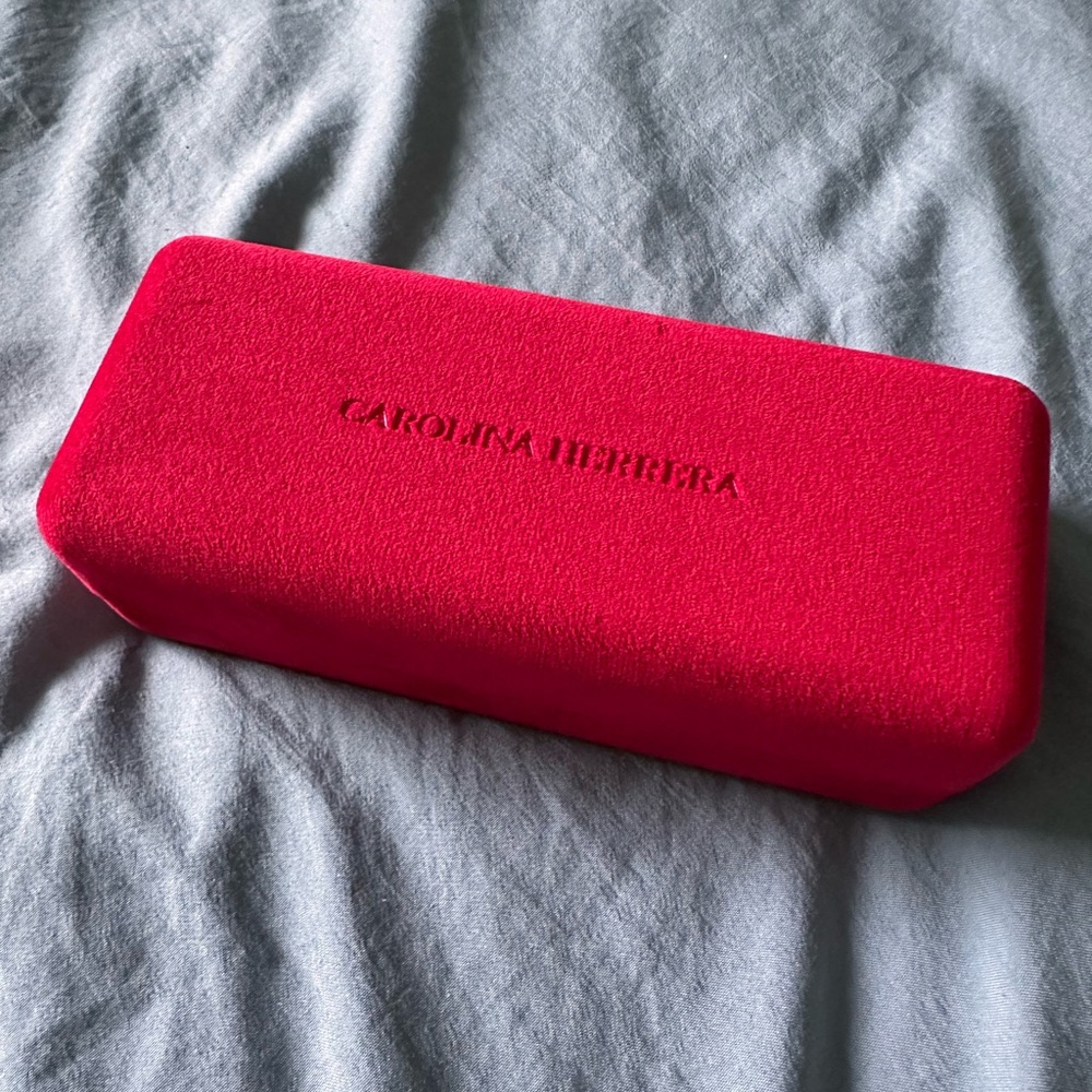 Carolina Herrera Red Velvet Glasses Case